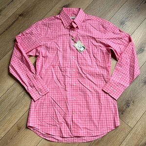 Donald Ross Button Up Shirt Mens Size Small Pink Casual Formal Top Long …